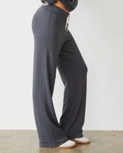 MONROW Supersoft Straight Leg Vintage Sweat VINTAGEBLACK Hot